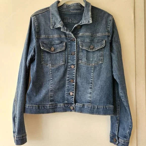 KUT from the Kloth Jean Denim Jacket size XL fits L 10 - Picture 3 of 17